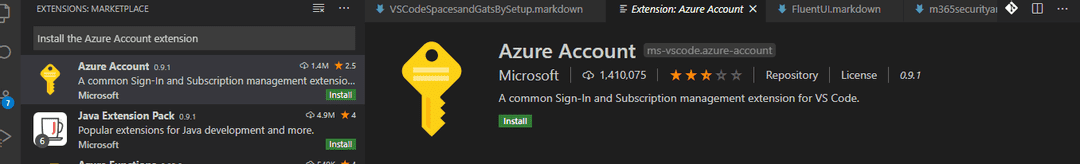 Azure Accounte